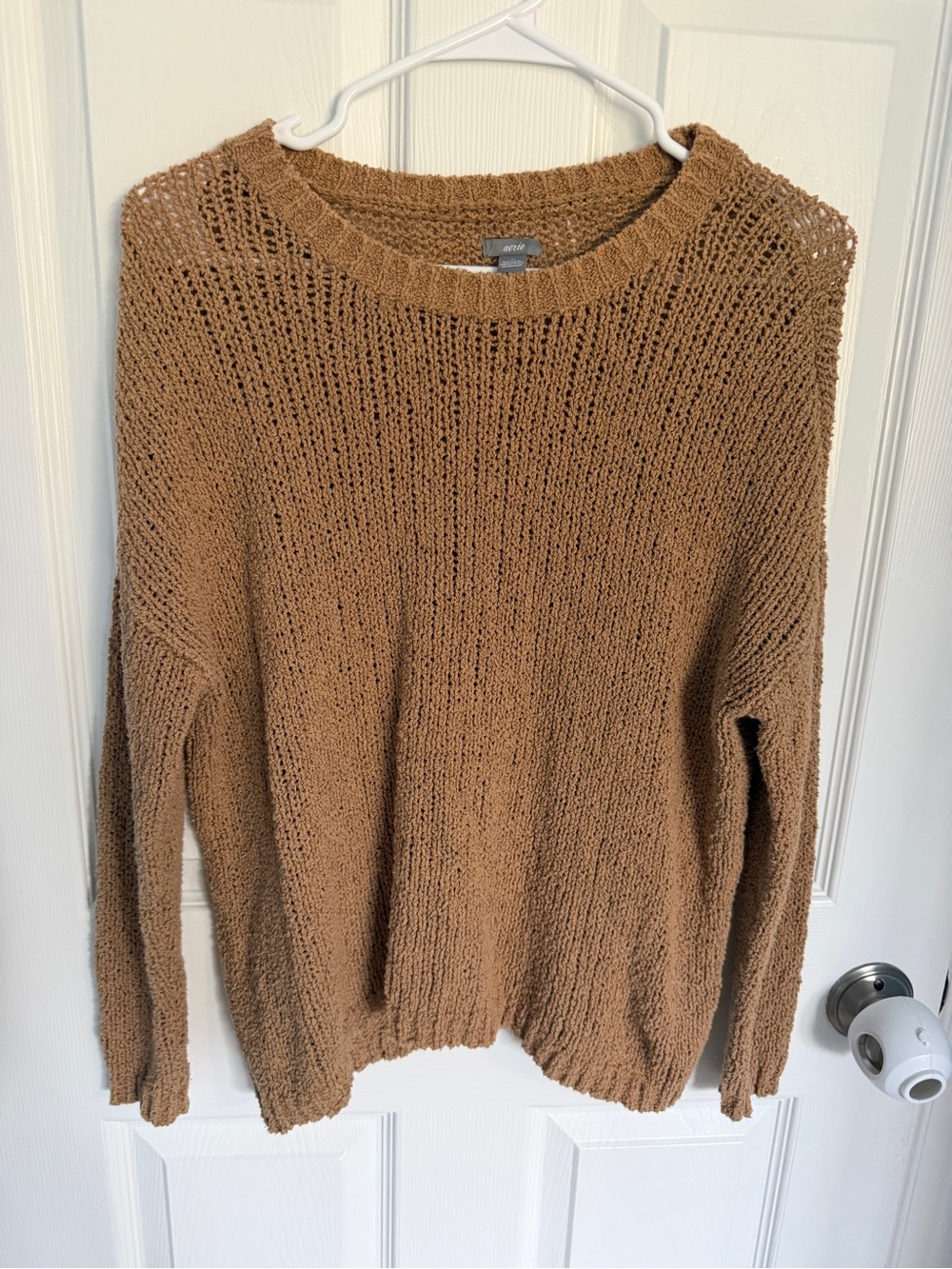 Aerie Loose Knit Brown Sweater